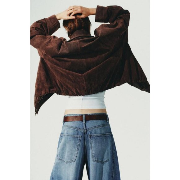 ZARA SUEDE LEATHER JACKET - Picture 6 of 10